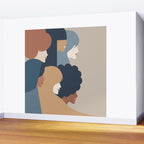 Girl Power portrait - we persist - Earthy #girlpower Wall Mural Gallery Image 2