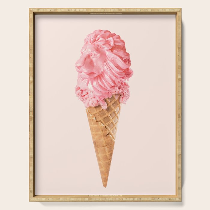 THE LION CREAM Serving Tray Gallery Image 1