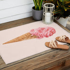 THE LION CREAM Outdoor Rug Gallery Image 2