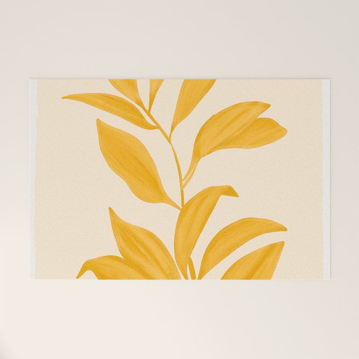 Abstract Art /Minimal Plant 80 Welcome Mat Gallery Image 1
