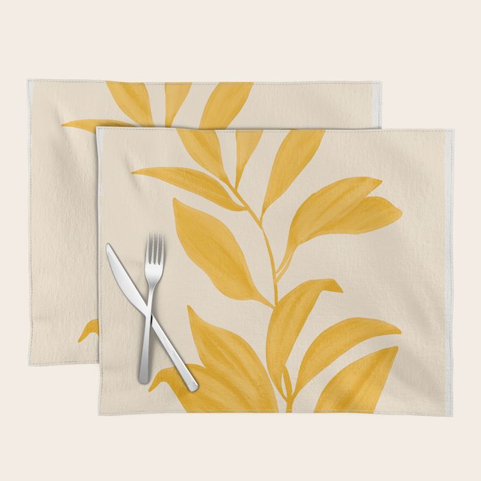Abstract Art /Minimal Plant 80 Placemat Gallery Image 1