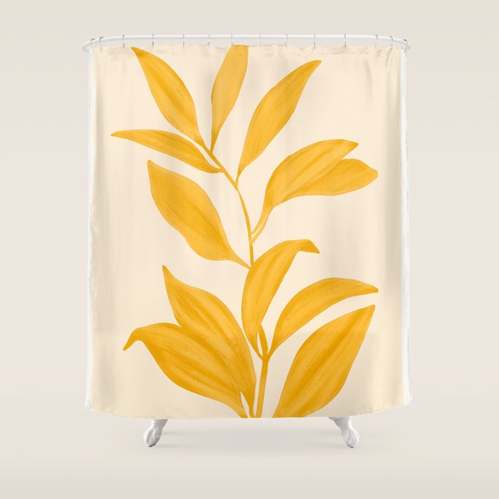 Abstract Art /Minimal Plant 80 Shower Curtain Gallery Image 1