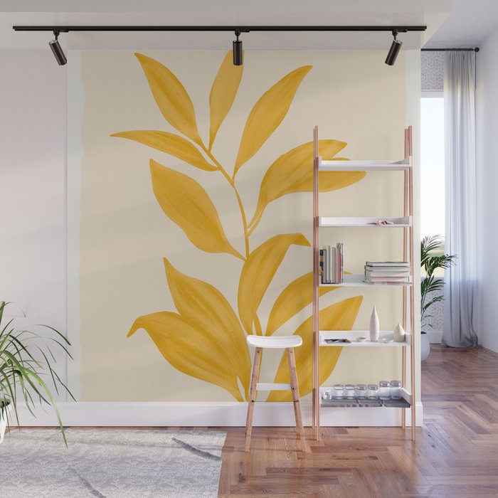 Abstract Art /Minimal Plant 80 Wall Mural Gallery Image 1