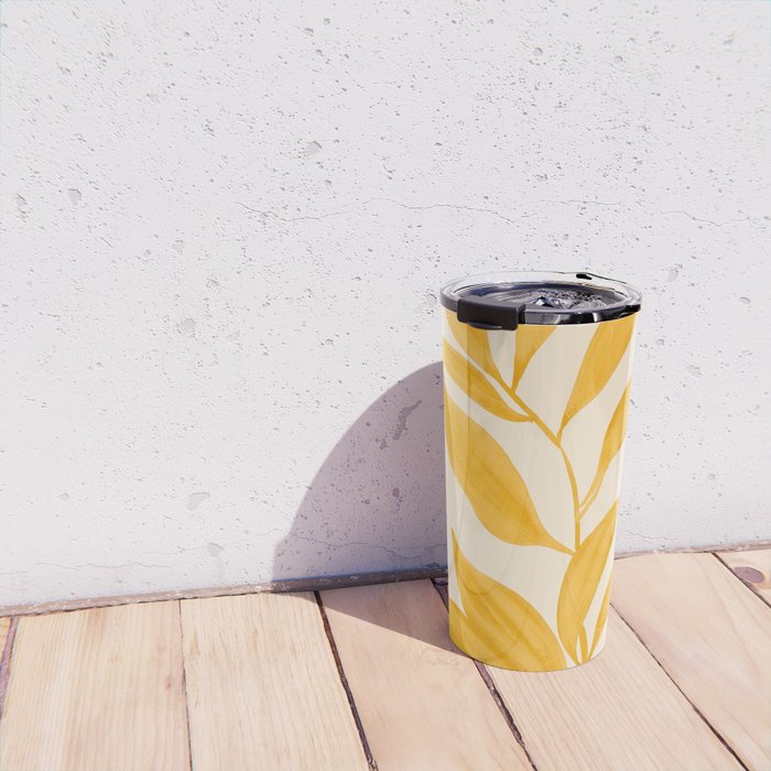 Abstract Art /Minimal Plant 80 Travel Mug Gallery Image 4