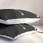 Taurus Zodiac Star Constellation Line Art Black Pillow Sham Gallery Image 3