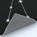 Taurus Zodiac Star Constellation Line Art Black Rug Gallery Image 4