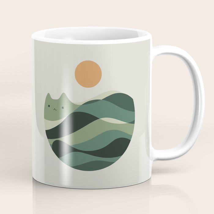 Cat Landscape 123 Coffee Mug Gallery Image 1