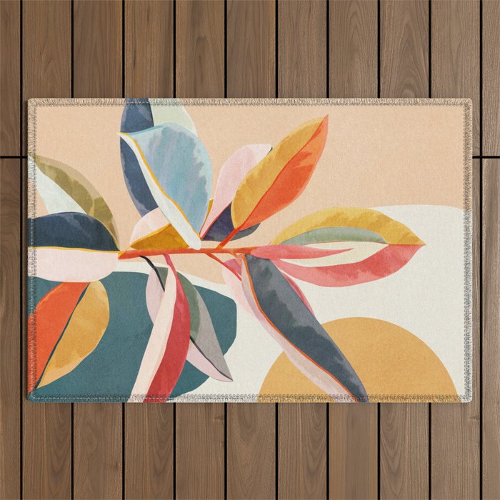 Colorful Branching Out 05 Outdoor Rug Gallery Image 1