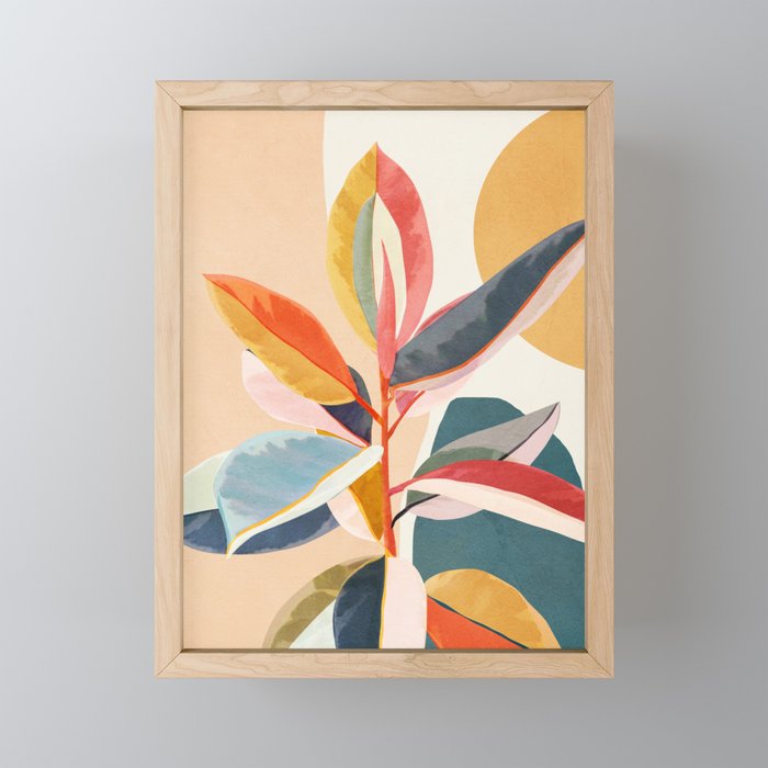 Colorful Branching Out 05 Mini Art Print Gallery Image 1