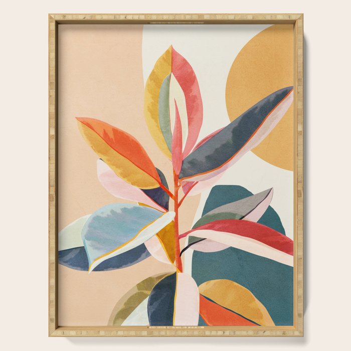 Colorful Branching Out 05 Serving Tray Gallery Image 1