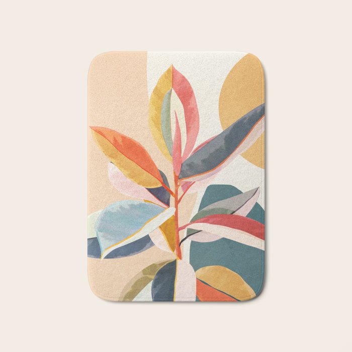 Colorful Branching Out 05 Bath Mat Gallery Image 1