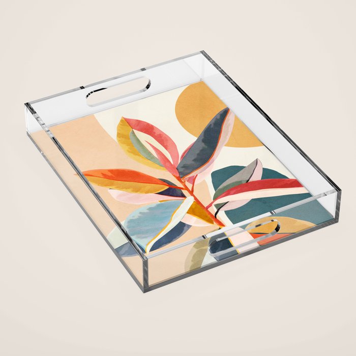 Colorful Branching Out 05 Acrylic Tray Gallery Image 1