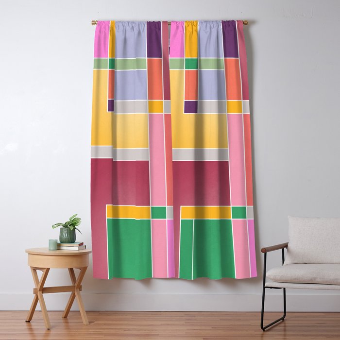 Minimal Geometric Abstraction 71 Window Curtain Gallery Image 5