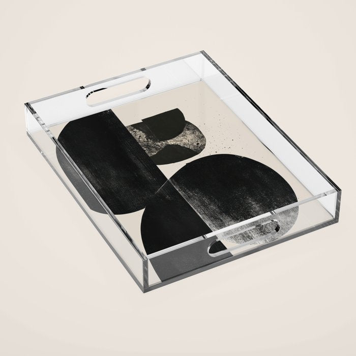 Modern Organic Forms Acrylic Tray Gallery Image 1