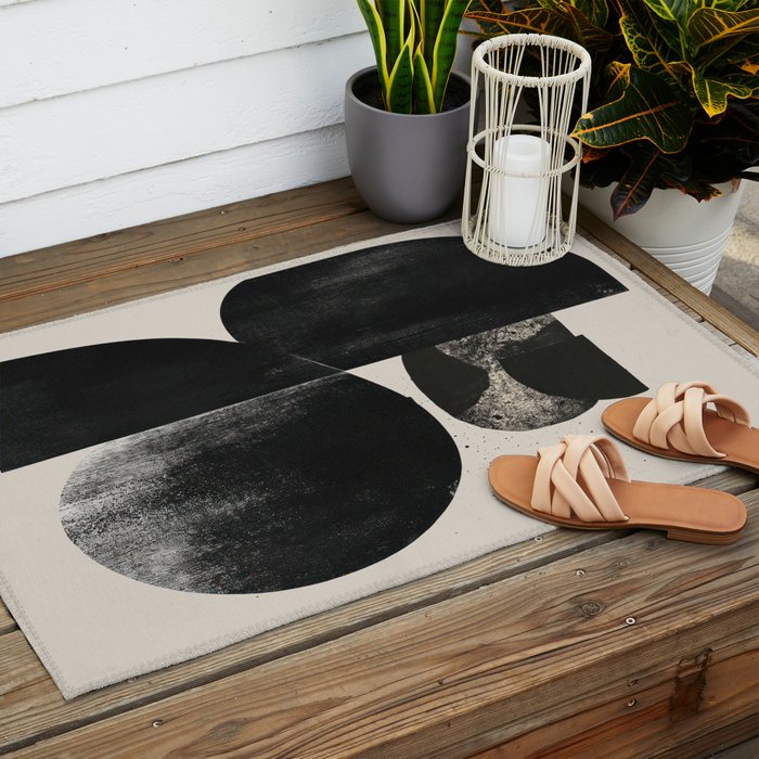 Modern Organic Forms Outdoor Rug Gallery Image 2