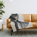 Modern Organic Forms Throw Blanket Gallery Image 1
