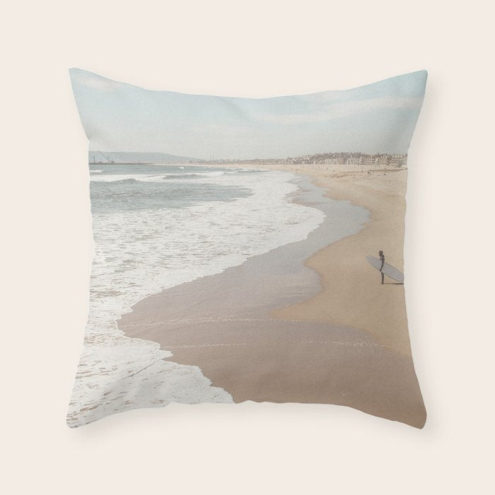 California Beach Throw Pillow Gallery Image 6