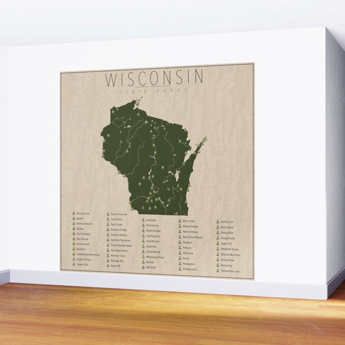Wisconsin Parks Wall Mural Gallery Image 2