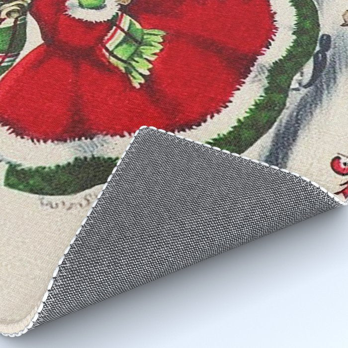 Vintage Christmas Girl Rug Gallery Image 4
