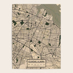 Guadalajara City Map of Jalisco, Mexico - Vintage Poster Gallery Image 4