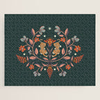 Dancing tigers in flowers field  Jigsaw Puzzle Gallery Image 1
