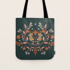 Dancing tigers in flowers field  Tote Bag Gallery Image 1