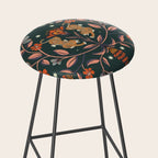 Dancing tigers in flowers field  Stool Gallery Image 2