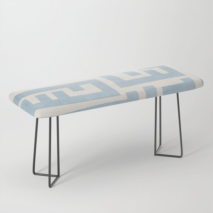 Light Blue Minimalist Design Bold Lines Art Bench Gallery Image 1
