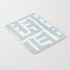 Light Blue Minimalist Design Bold Lines Art Notebook Gallery Image 2