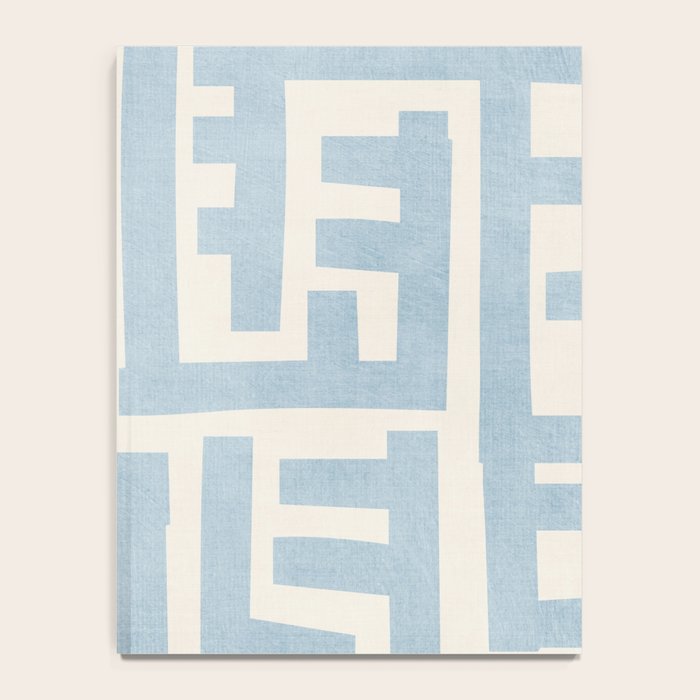 Light Blue Minimalist Design Bold Lines Art Notebook Gallery Image 4
