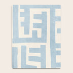 Light Blue Minimalist Design Bold Lines Art Notebook Gallery Image 4