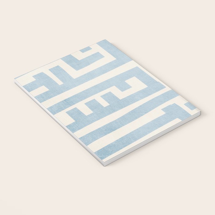 Light Blue Minimalist Design Bold Lines Art Notebook Gallery Image 3