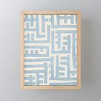 Light Blue Minimalist Design Bold Lines Art Mini Art Print Gallery Image 1