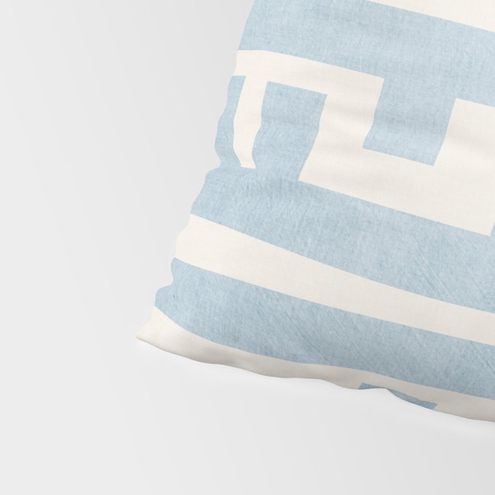 Light Blue Minimalist Design Bold Lines Art Pillow Sham Gallery Image 4