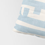 Light Blue Minimalist Design Bold Lines Art Pillow Sham Gallery Image 4