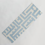 Light Blue Minimalist Design Bold Lines Art Yoga Mat Gallery Image 1