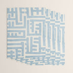 Light Blue Minimalist Design Bold Lines Art Wrapping Paper Gallery Image 3