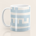 Light Blue Minimalist Design Bold Lines Art Coffee Mug Gallery Image 3