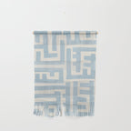 Light Blue Minimalist Design Bold Lines Art Wall Hanging Gallery Image 1