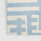 Light Blue Minimalist Design Bold Lines Art Poster Gallery Image 3