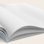 Light Blue Minimalist Design Bold Lines Art Notebook Gallery Image 2