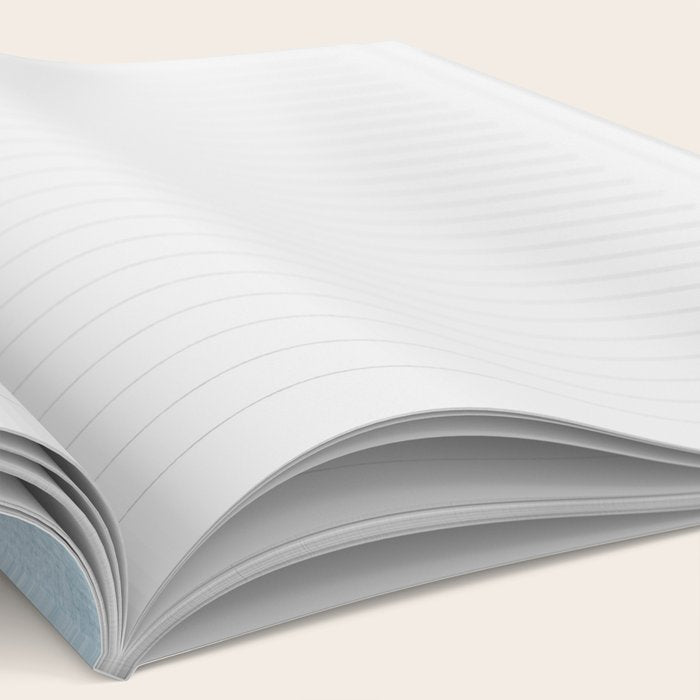 Light Blue Minimalist Design Bold Lines Art Notebook Gallery Image 2
