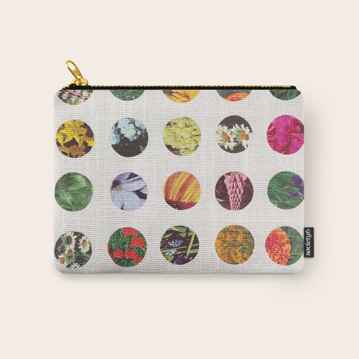 Floral Circles / Paper Pattern Carry All Pouch Gallery Image 1