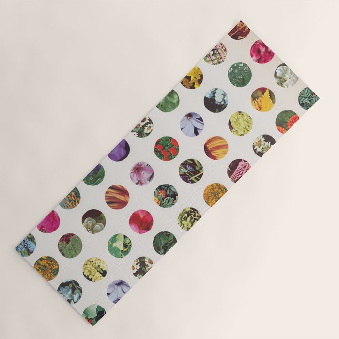 Floral Circles / Paper Pattern Yoga Mat Gallery Image 1