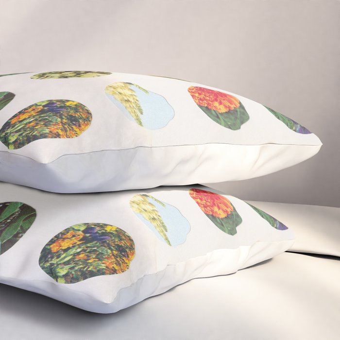 Floral Circles / Paper Pattern Pillow Sham Gallery Image 3