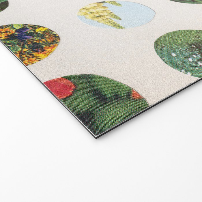 Floral Circles / Paper Pattern Welcome Mat Gallery Image 2