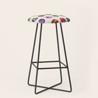 Floral Circles / Paper Pattern Stool Gallery Image 1