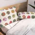 Floral Circles / Paper Pattern Pillow Sham Gallery Image 2
