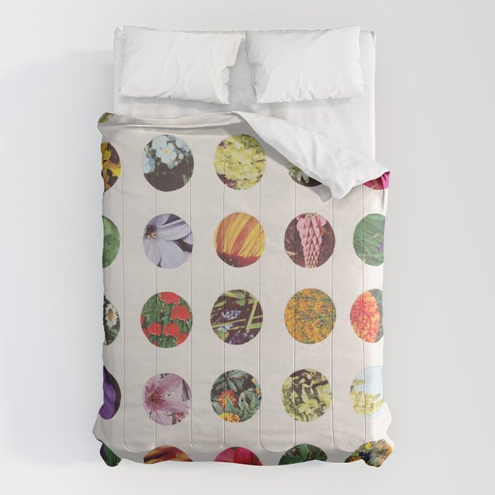 Floral Circles / Paper Pattern Comforter Gallery Image 1