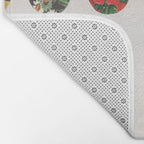 Floral Circles / Paper Pattern Bath Mat Gallery Image 2